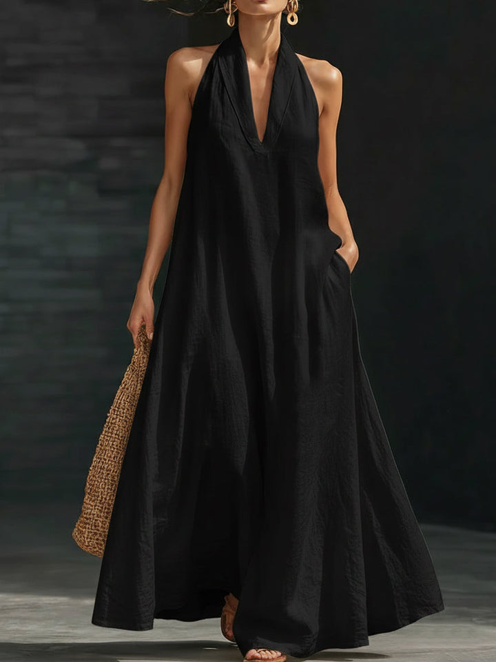 Aveline | Halter Maxi Dress