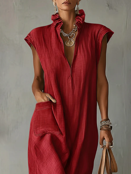 Elara™ | Women's Ruffle Maxi Dress