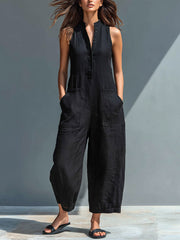 Sienna™ | Relaxed Sleeveless Jumpsuit