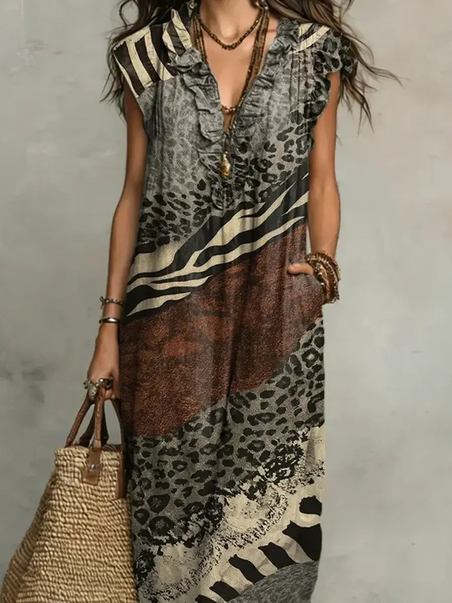 Zola™ | Women's Mixed Print Maxi Dress