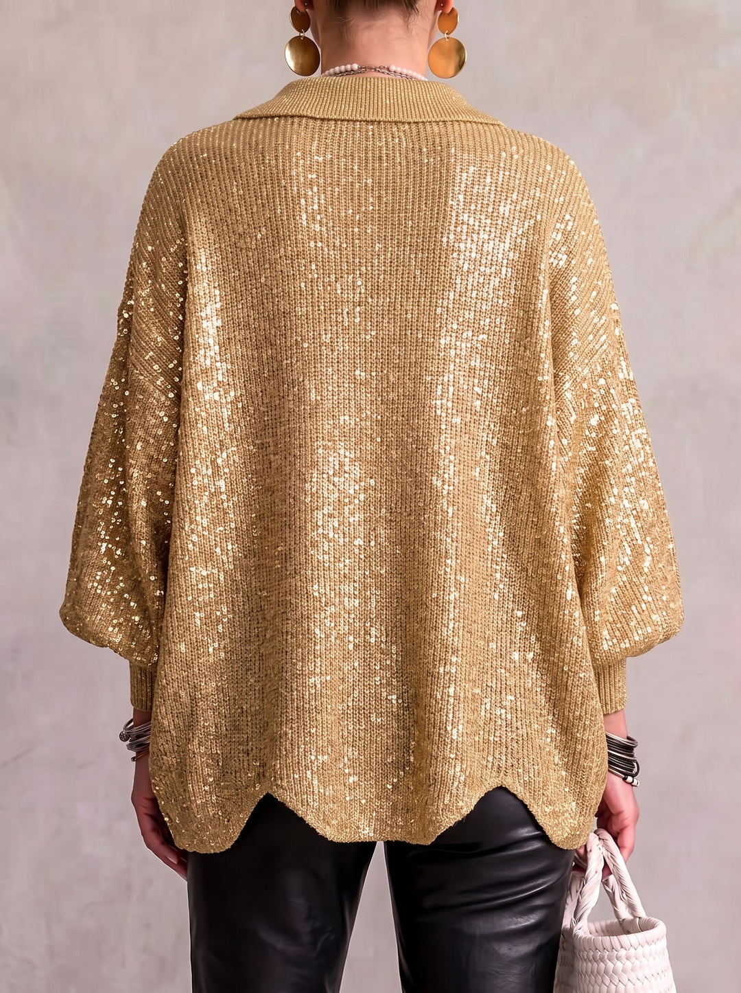 Ottiline™ | Oversized Collared Knit Cardigan