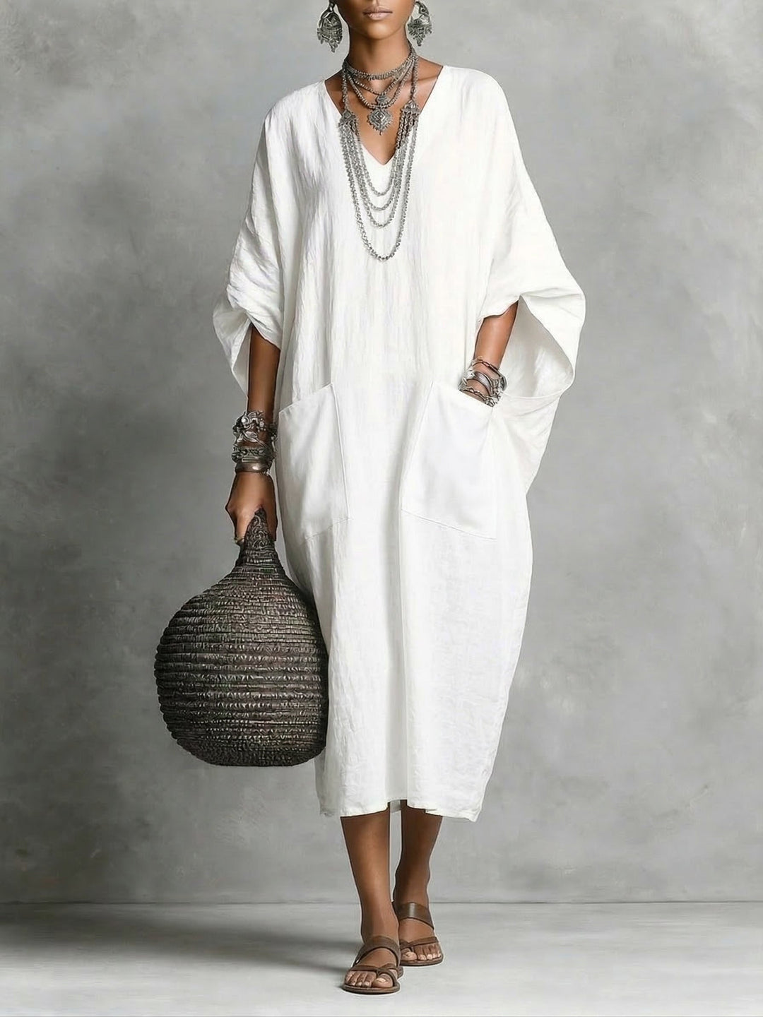 Kaia™ | Women's Relaxed Kaftan Maxi Dress