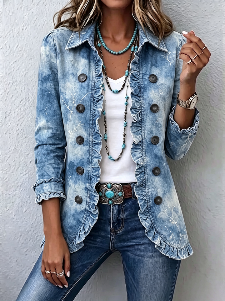 Jemison™ | Women's Vintage Botanical Ruffle Jacket