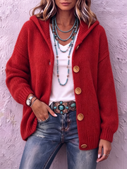 Rosalie™ | Cozy Chic Hooded Knit Cardigan