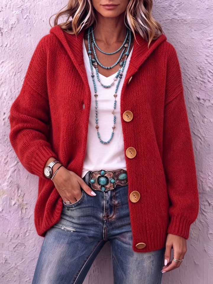 Rosalie™ | Cozy Chic Hooded Knit Cardigan