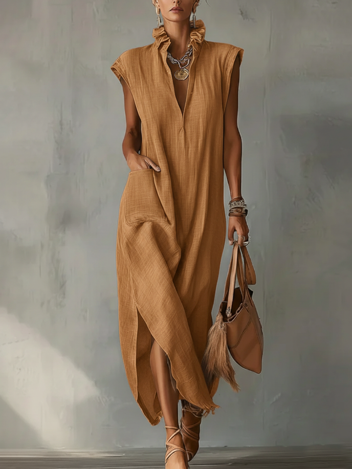 Elara™ | Women's Ruffle Maxi Dress