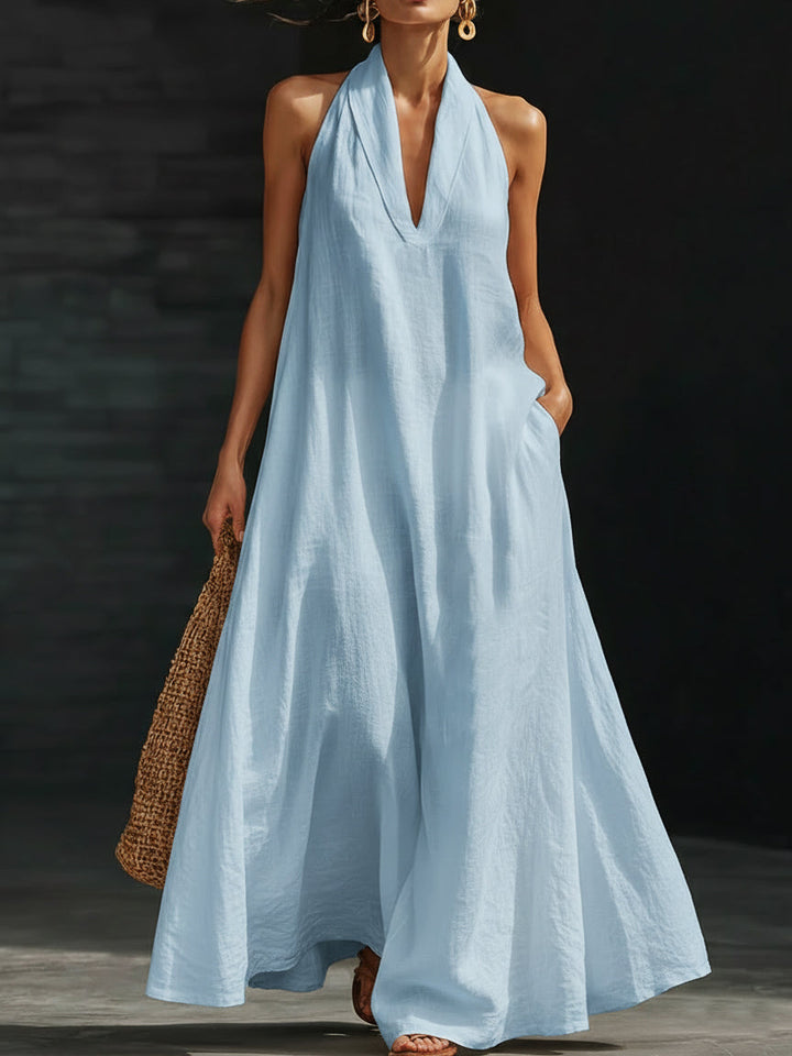 Aveline | Halter Maxi Dress