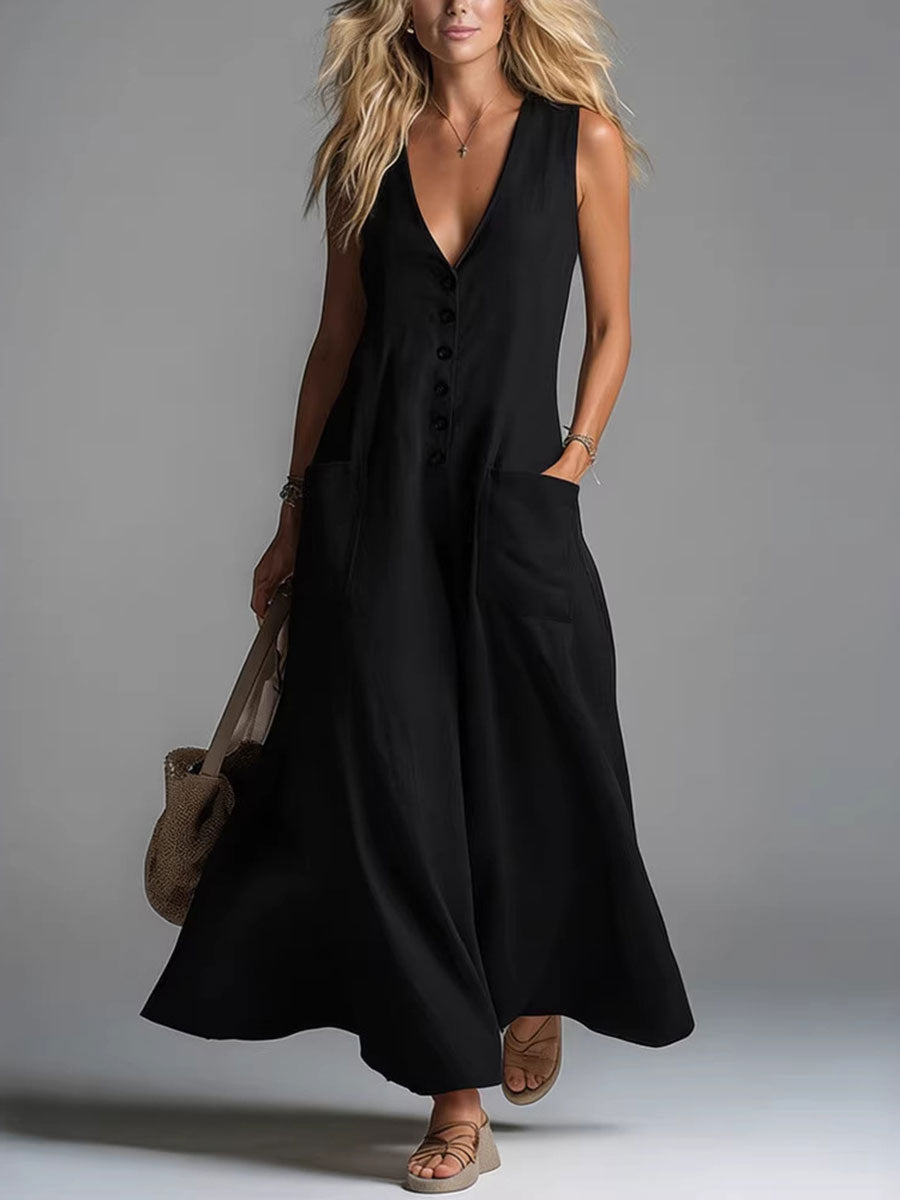 Noa™ | Women's Button-Front Maxi Dress