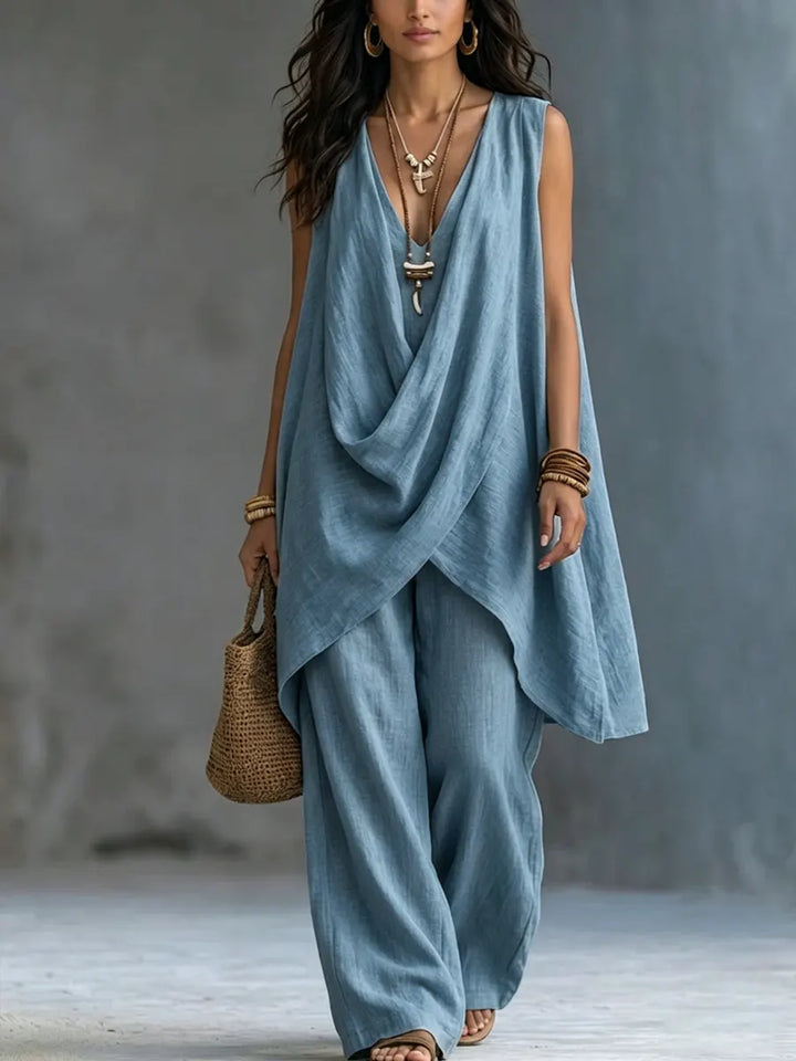 Maeve™ | Boho V-Neck Two Piece Set