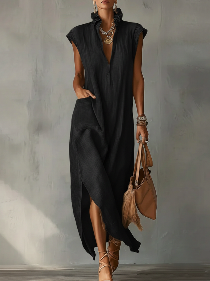 Elara™ | Women's Ruffle Maxi Dress