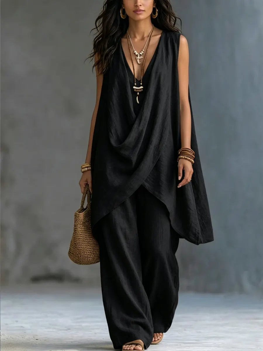 Maeve™ | Boho V-Neck Two Piece Set