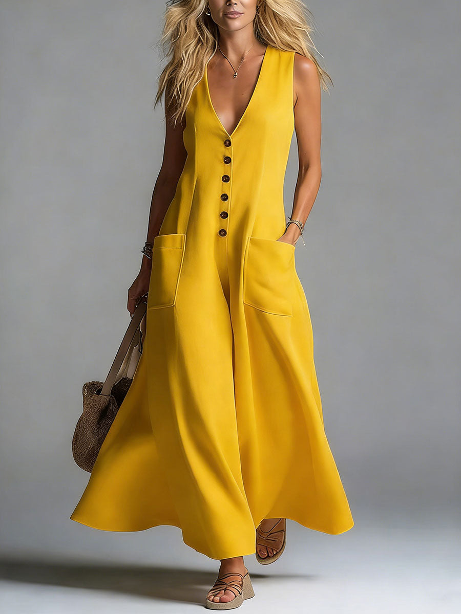 Noa™ | Women's Button-Front Maxi Dress