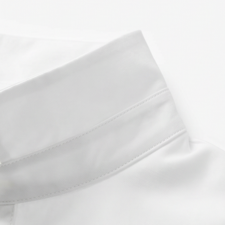 Peggy | Statement Button Blouse – White