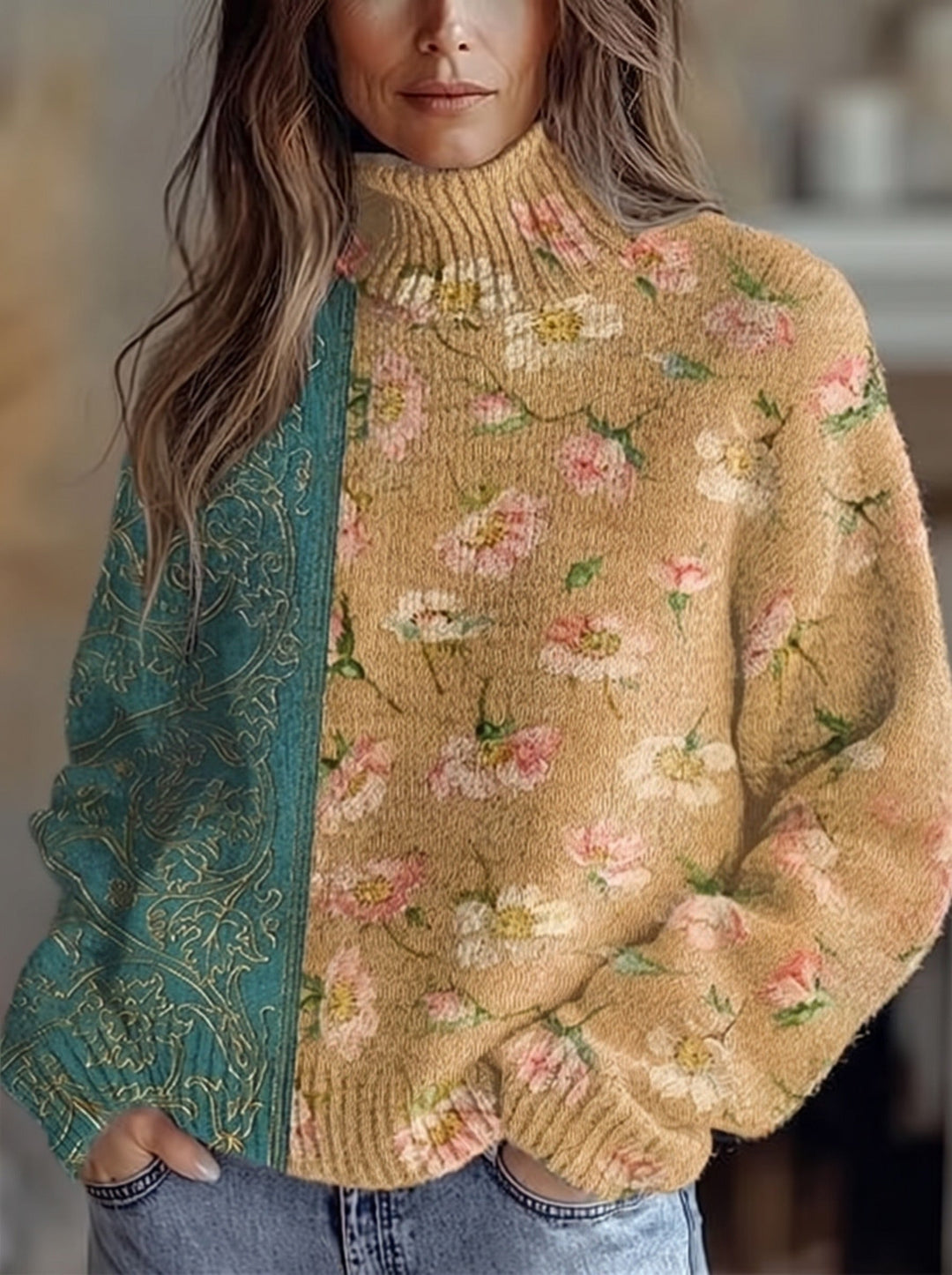Saffra | Saffron Blossom Turtleneck
