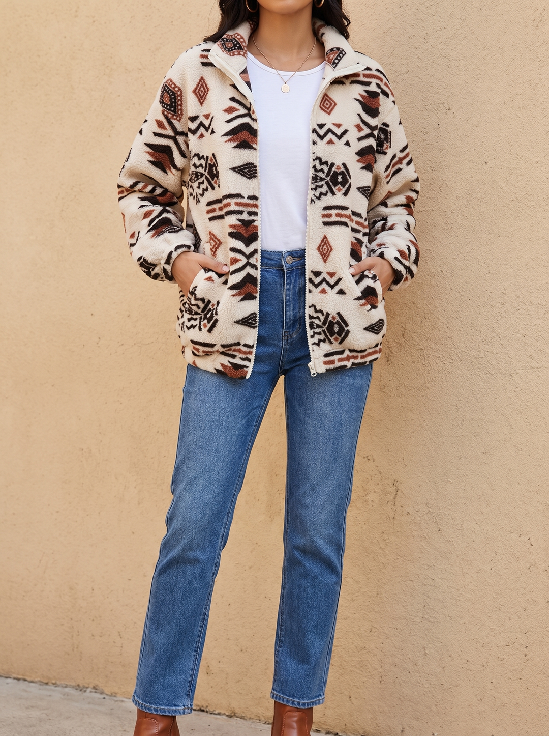 Sedona™ | Aztec Sherpa Zip Jacket