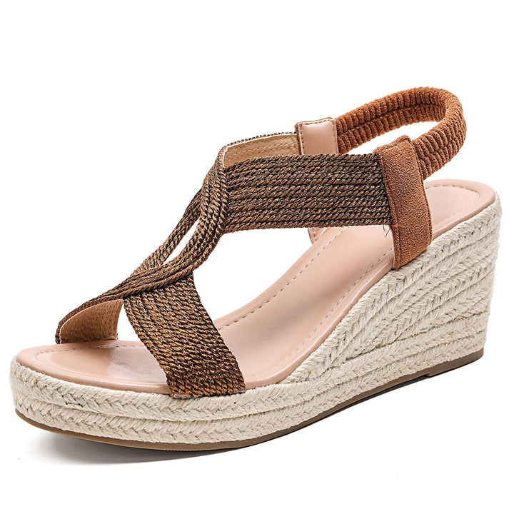 Aroa | handcrafted woven wedge sandals