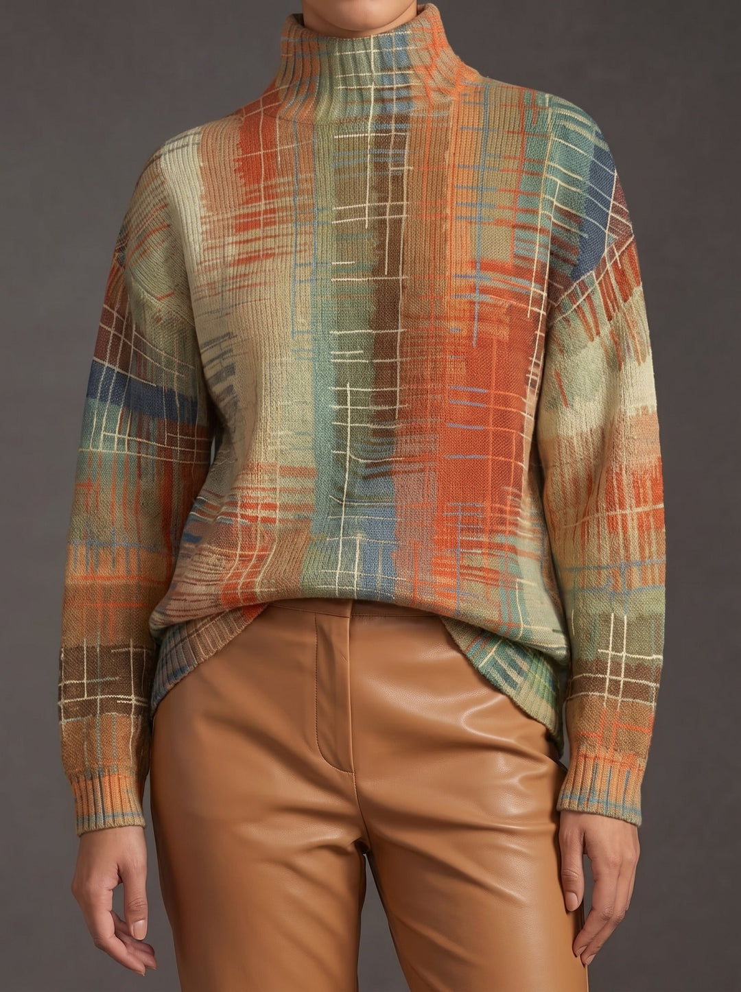 Sorrel | Painted Stripe Turtleneck
