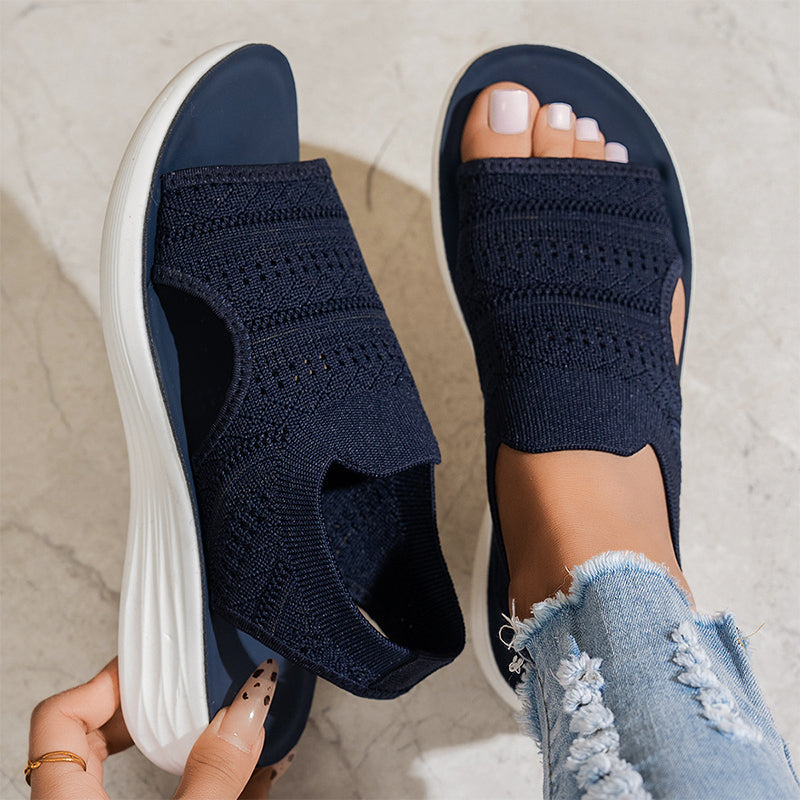 Zina | Women’s breathable knitted platform sandals