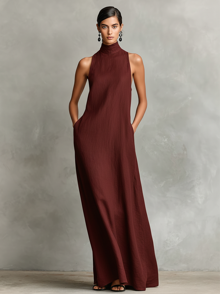 Nerina | Soft Turtleneck Maxi Dress