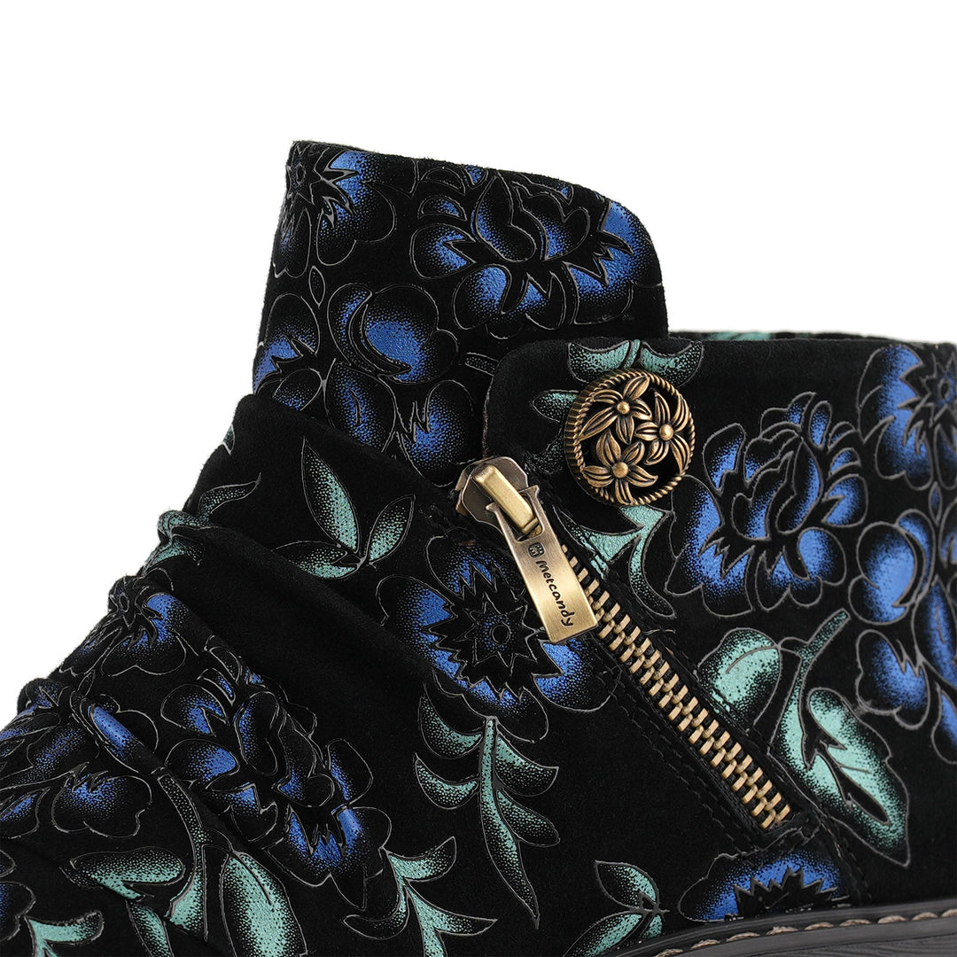 Korvaine™ | Floral Ankle Boot
