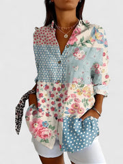 Aisling - Floral Patchwork Blouse