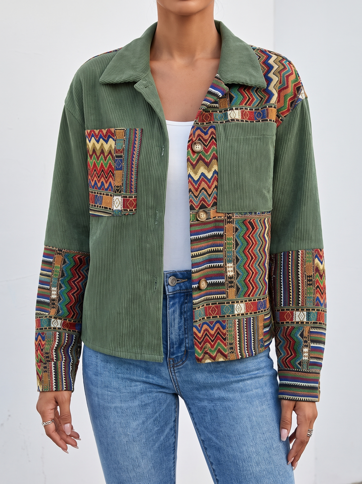 Orlaith™ | Patchwork Corduroy Jacket