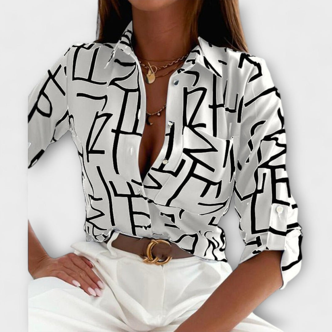 Velmira – Blouse with Classic Collar