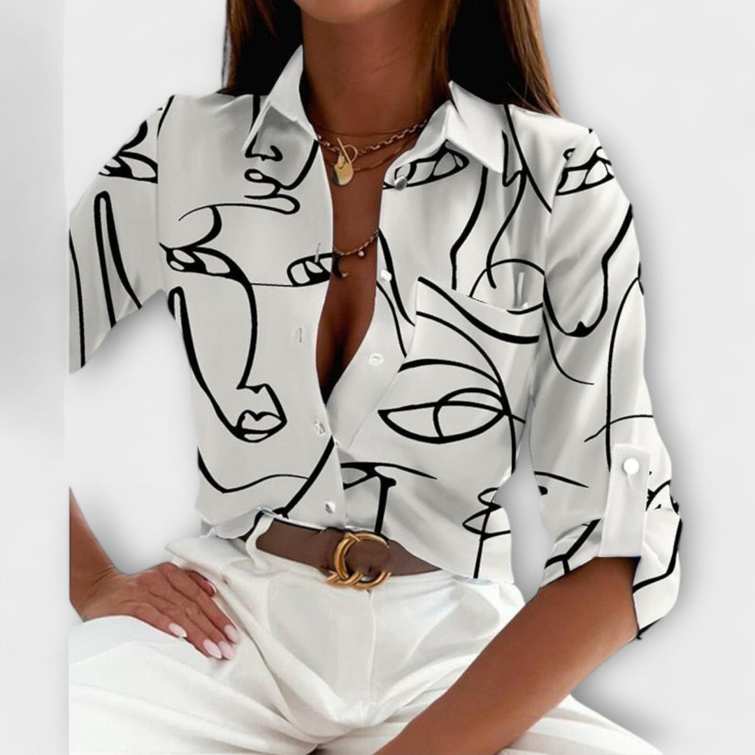 Velmira – Blouse with Classic Collar